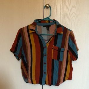 3 FOR $10: Button down crop top